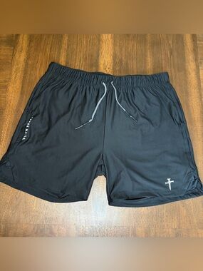 Three Nails Pro Tech 2.0 Mens  Liner Shorts XL Black 5" Drawstring Pockets